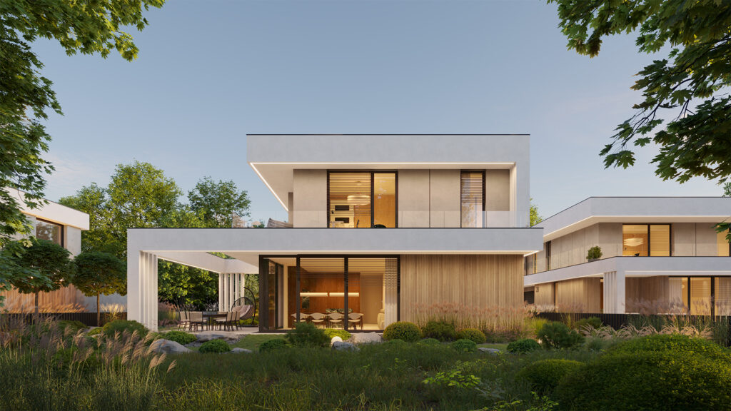 Nowoczesna architektura — oprawa graficzna strony Furman Estates